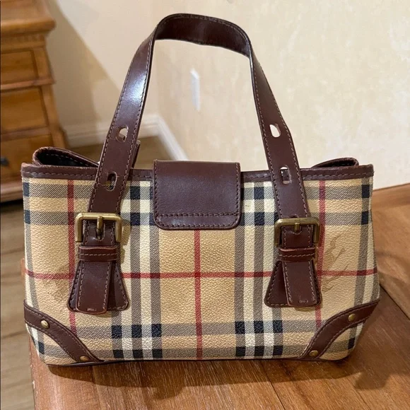 Burberry Brown and Tan Shoulder Bag - Picture 2 of 6